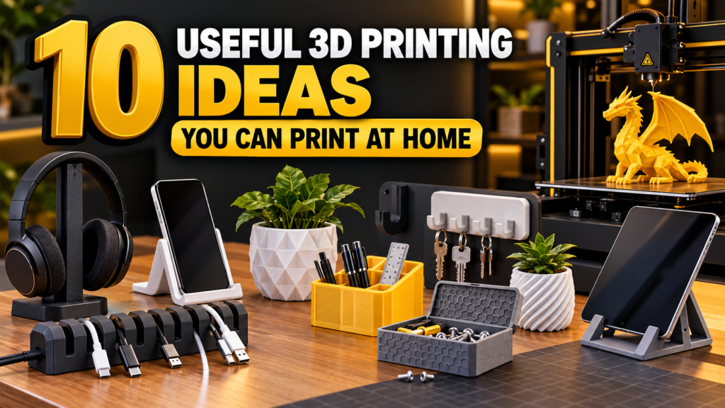 10 Useful 3D Printing ldeas You Can Print at Home